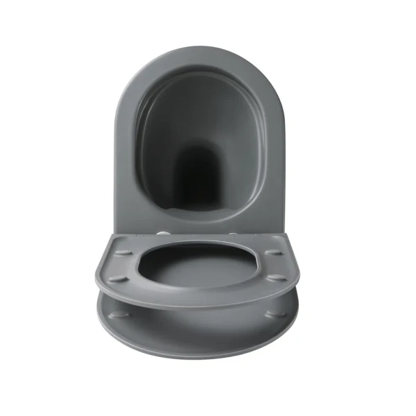 Унитаз подвесной Mixxus Premium TOPPER-0303-R GRAY 495x370x350mm система смыва RIMLESS (MP6657)