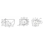 Унитаз подвесной Mixxus Premium TOPPER-0303-R GRAY 495x370x350mm система смыва RIMLESS (MP6657)