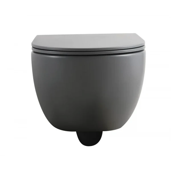 Унітаз підвісний Mixxus Premium TOPPER-0303-R GRAY 495x370x350mm система змиву RIMLESS (MP6657)