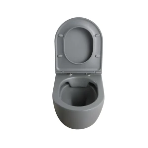 Унітаз підвісний Mixxus Premium TOPPER-0303-R GRAY 495x370x350mm система змиву RIMLESS (MP6657)