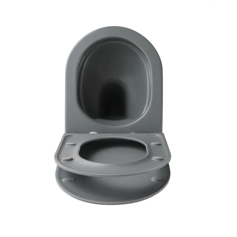 Унітаз підвісний Mixxus Premium TOPPER-0303-R GRAY 495x370x350mm система змиву RIMLESS (MP6657)