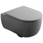 Унітаз підвісний Mixxus Premium TOPPER-0303-R GRAY 495x370x350mm система змиву RIMLESS (MP6657)