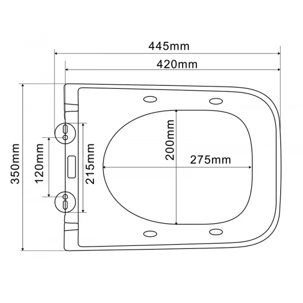 Унитаз-биде подвесной Mixxus Premium QUADRO-1301-R 510x350x345mm система смыва RIMLESS (MP6658)