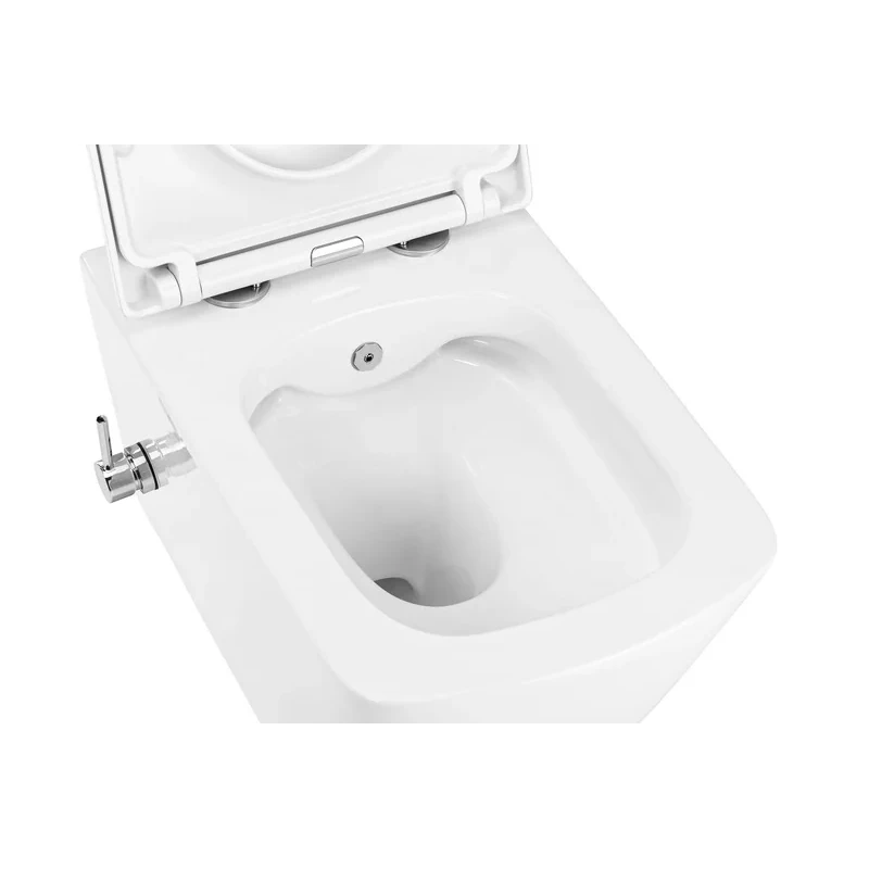 Унітаз-біде підвісний Mixxus Premium QUADRO-1301-R 510x350x345mm система змиву RIMLESS (MP6658)