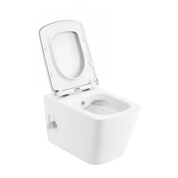 Унитаз-биде подвесной Mixxus Premium QUADRO-1301-R 510x350x345mm система смыва RIMLESS (MP6658)