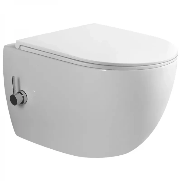 Унитаз-биде подвесной Mixxus Premium ELLIPSE-1301-R 500x365x350mm система смыва RIMLESS (MP6659)