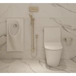 Писсуар подвесной Mixxus Premium BEVEL-1005 380x420x750mm с краном для писсуара (MP6664)