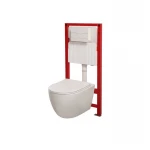 MIXXUS PREMIUM ELLIPSE-SET-2101 Комплект: Унітаз система змиву TORNADO 3.0+ Інсталяція з панеллю змиву WHITE (MP6667)