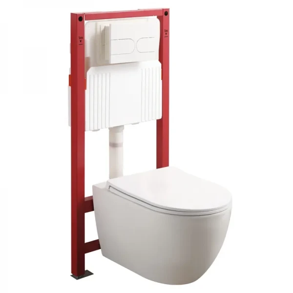 MIXXUS PREMIUM ELLIPSE-SET-2101 Комплект: Унітаз система змиву TORNADO 3.0+ Інсталяція з панеллю змиву WHITE (MP6667)