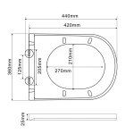 MIXXUS PREMIUM ELLIPSE-SET-2101 Комплект: Унітаз система змиву TORNADO 3.0+ Інсталяція з панеллю змиву WHITE (MP6667)