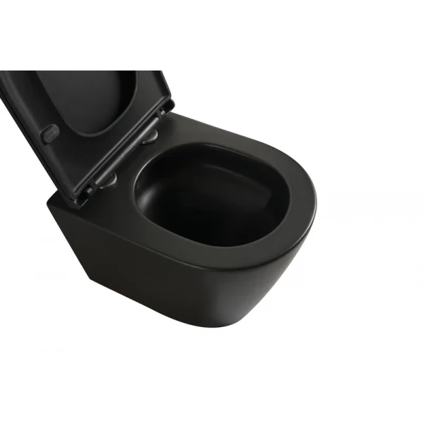 MIXXUS PREMIUM BEVEL-SET-2101 BLACK Комплект: Унітаз система змиву TORNADO 1.0+ Інсталяція з панеллю змиву BLACK MAT (MP6669)