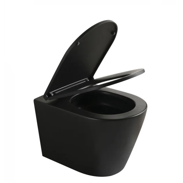 MIXXUS PREMIUM BEVEL-SET-2101 BLACK Комплект: Унітаз система змиву TORNADO 1.0+ Інсталяція з панеллю змиву BLACK MAT (MP6669)