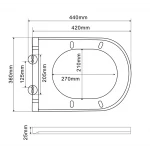 Унітаз підвісний Mixxus Premium Ellipse-0308-T3 490x360x360mm система змиву Tornado 3.0 (MP6676)