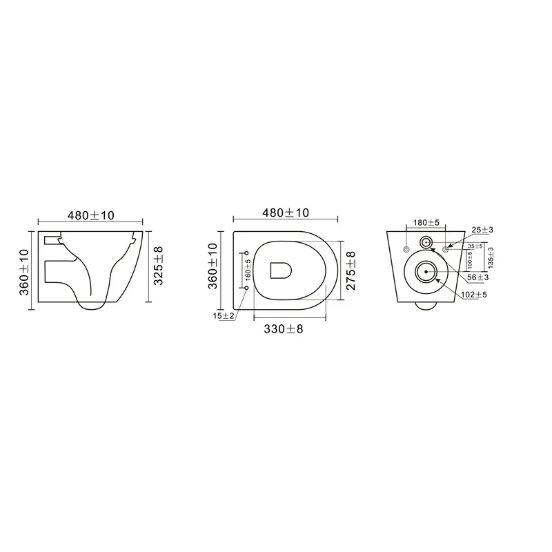 Унітаз підвісний Mixxus Premium BEVEL-0304-T1 BLACK 480x360x360mm сист. змиву TORNADO 1.0 (MP6677)