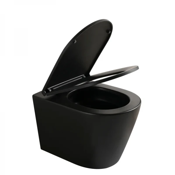 Унітаз підвісний Mixxus Premium BEVEL-0304-T1 BLACK 480x360x360mm сист. змиву TORNADO 1.0 (MP6677)