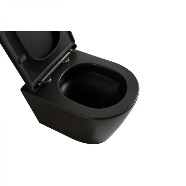 Унітаз підвісний Mixxus Premium BEVEL-0304-T1 BLACK 480x360x360mm сист. змиву TORNADO 1.0 (MP6677)