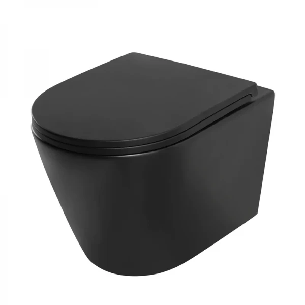 Унітаз підвісний Mixxus Premium BEVEL-0304-T1 BLACK 480x360x360mm сист. змиву TORNADO 1.0 (MP6677)