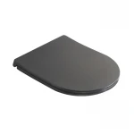 Сидение-крышка для унитаза Mixxus Premium SEAT COVER ELLIPSE-TOPPER-2002 GRAY 425х360х25mm дюропласт (MP6684)