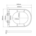 Комплект: Mixxus Premium Ellipse-SET-2102 (в 2 ящ) Унітаз система змиву Tornado 3.0+ Інсталяція Koer KT-0404 + панель KT-0604-01 Chrome (MP6690)