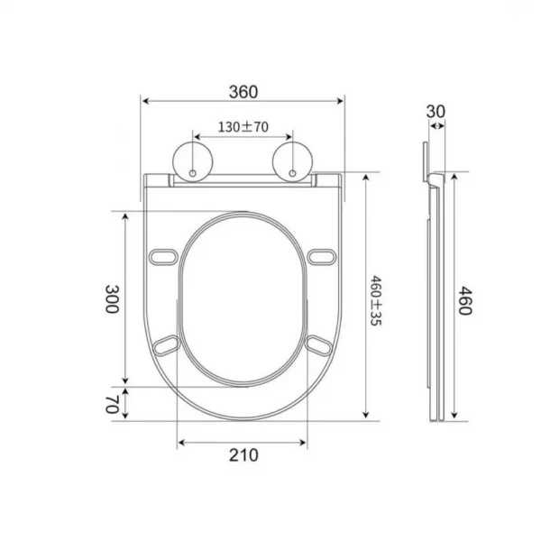 Унитаз напольный безбачковый Mixxus Premium Bevel-0702-T3 555х365х410mm система смыва Tornado 3.0 (MP6715)