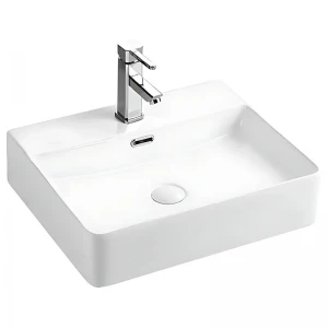 Раковина подвесная-накладная Mixxus Premium QUADRO-0203 500x420x130mm (отверстие под смеситель, перелив) (MP6718)