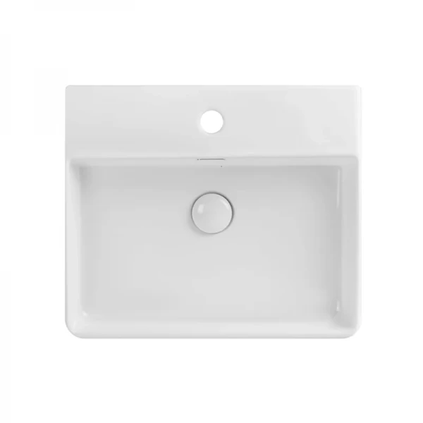 Раковина подвесная-накладная Mixxus Premium QUADRO-0203 500x420x130mm (отверстие под смеситель, перелив) (MP6718)