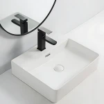 Раковина подвесная-накладная Mixxus Premium QUADRO-0203 500x420x130mm (отверстие под смеситель, перелив) (MP6718)