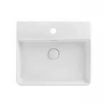 Раковина подвесная-накладная Mixxus Premium QUADRO-0204 600x420x130mm (отверстие под смеситель, перелив) (MP6719)