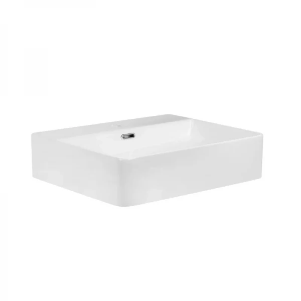 Раковина подвесная-накладная Mixxus Premium QUADRO-0204 600x420x130mm (отверстие под смеситель, перелив) (MP6719)