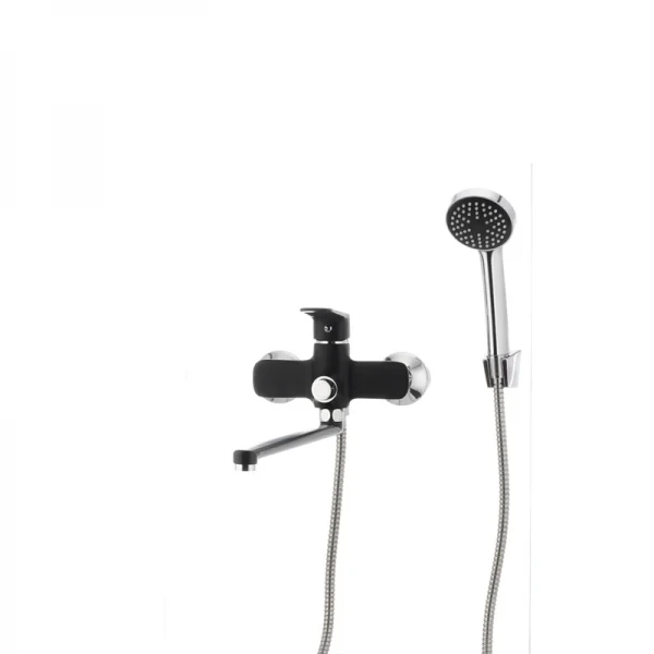 Смеситель для ванны Mixxus Oregon 006 (перекл. кнопкой) черный (MX0007)