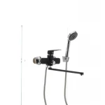 Смеситель для ванны Mixxus Oregon 006 (перекл. кнопкой) черный (MX0007)