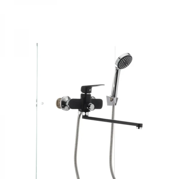 Смеситель для ванны Mixxus Oregon 006 (перекл. кнопкой) черный (MX0007)