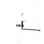 Смеситель для ванны Mixxus Oregon 006 (перекл. кнопкой) черный (MX0007)