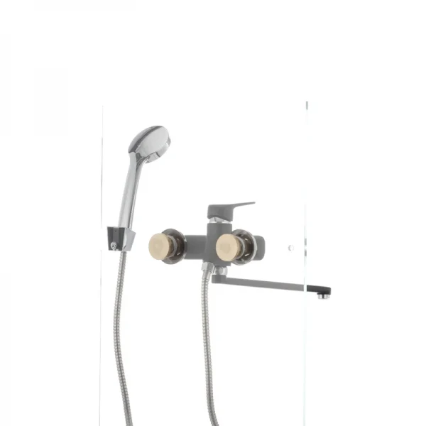 Смеситель для ванны Mixxus Oregon 006 (перекл. кнопкой) черный (MX0007)