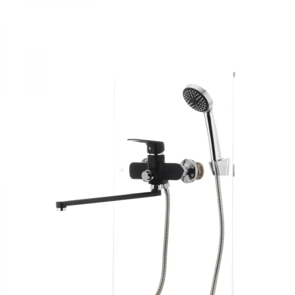 Смеситель для ванны Mixxus Oregon 006 (перекл. кнопкой) черный (MX0007)