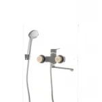 Смеситель для ванны Mixxus Oregon 006 (перекл. кнопкой) черный (MX0007)