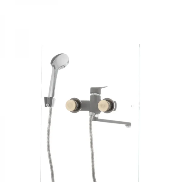 Смеситель для ванны Mixxus Oregon 006 (перекл. кнопкой) черный (MX0007)