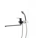 Смеситель для ванны Mixxus Oregon 006 (перекл. кнопкой) черный (MX0007)