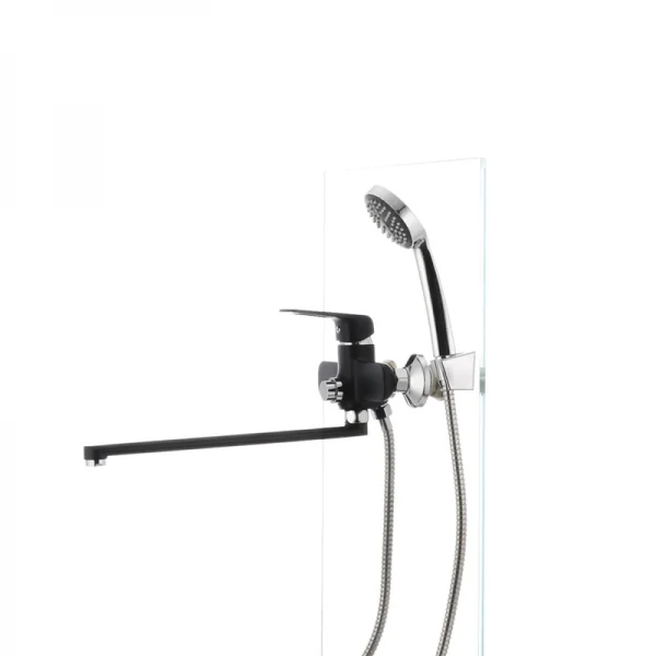 Смеситель для ванны Mixxus Oregon 006 (перекл. кнопкой) черный (MX0007)