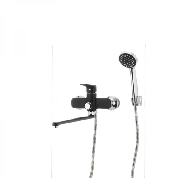 Смеситель для ванны Mixxus Oregon 006 (перекл. кнопкой) черный (MX0007)