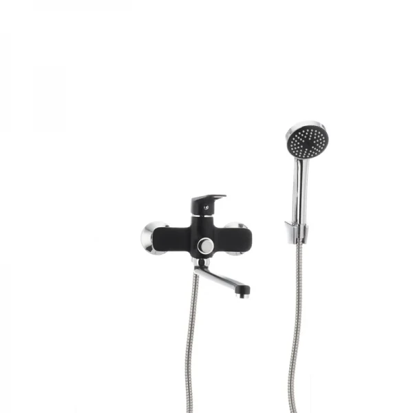 Смеситель для ванны Mixxus Oregon 006 (перекл. кнопкой) черный (MX0007)