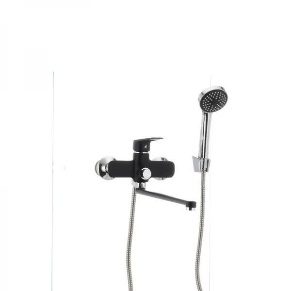 Смеситель для ванны Mixxus Oregon 006 (перекл. кнопкой) черный (MX0007)