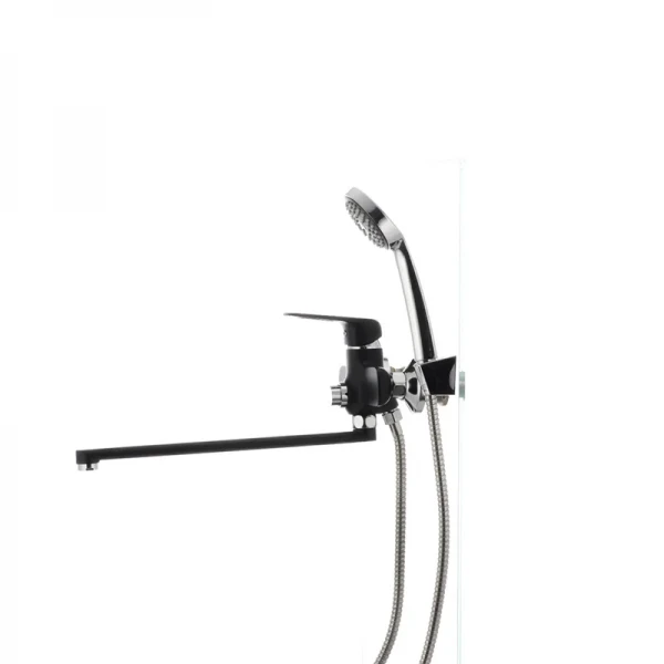 Смеситель для ванны Mixxus Oregon 006 (перекл. кнопкой) черный (MX0007)