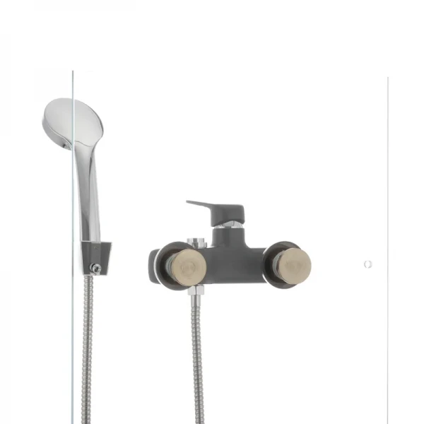 Смеситель для ванны Mixxus Oregon 009 (перекл. кнопкой) черный (MX0008)