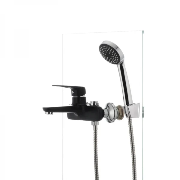 Смеситель для ванны Mixxus Oregon 009 (перекл. кнопкой) черный (MX0008)