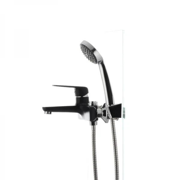 Смеситель для ванны Mixxus Oregon 009 (перекл. кнопкой) черный (MX0008)