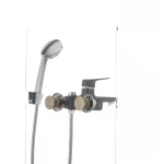 Смеситель для ванны Mixxus Oregon 009 (перекл. кнопкой) черный (MX0008)