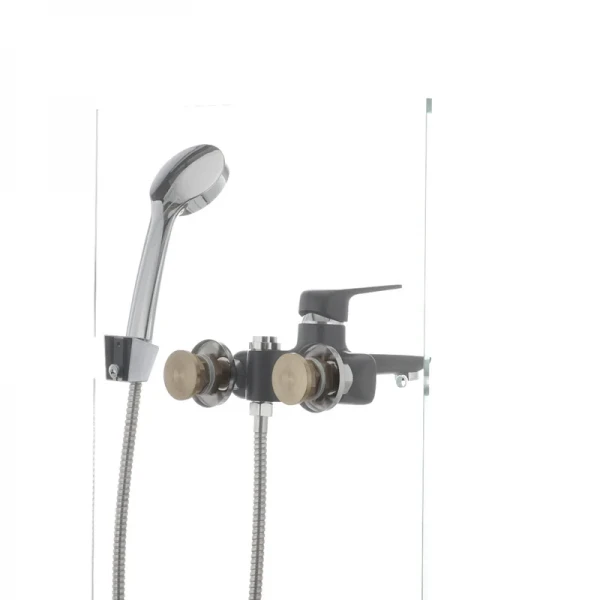 Смеситель для ванны Mixxus Oregon 009 (перекл. кнопкой) черный (MX0008)