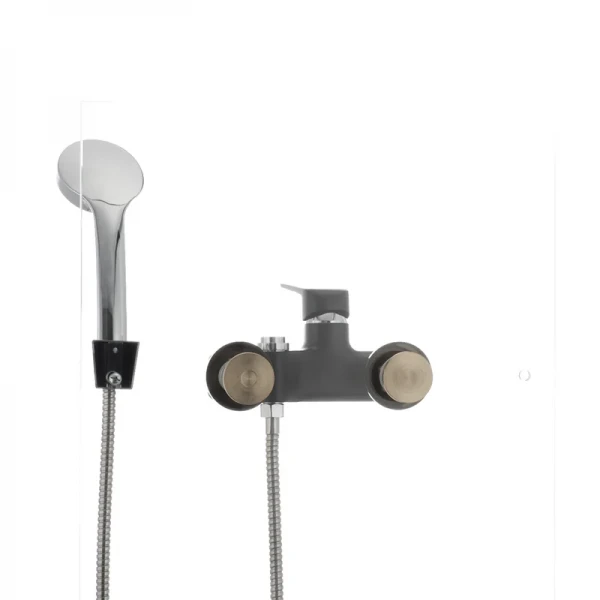 Смеситель для ванны Mixxus Oregon 009 (перекл. кнопкой) черный (MX0008)