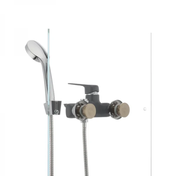 Смеситель для ванны Mixxus Oregon 009 (перекл. кнопкой) черный (MX0008)